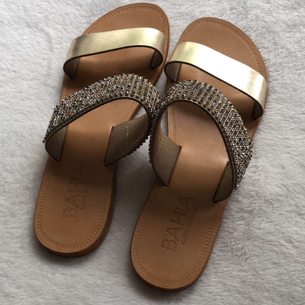 Bahia lavorazione artogoaria sandals, made in Italy, size 6.5